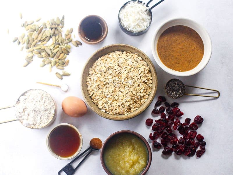 Breakfast cookie ingredients