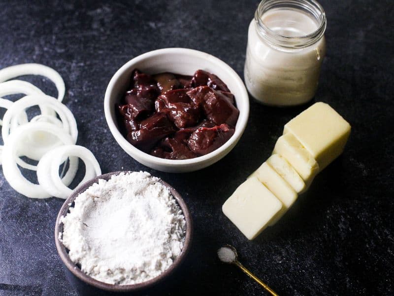 Liver and onions ingredients